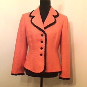 Talbots Salmon Colored Dress Jacket 12P